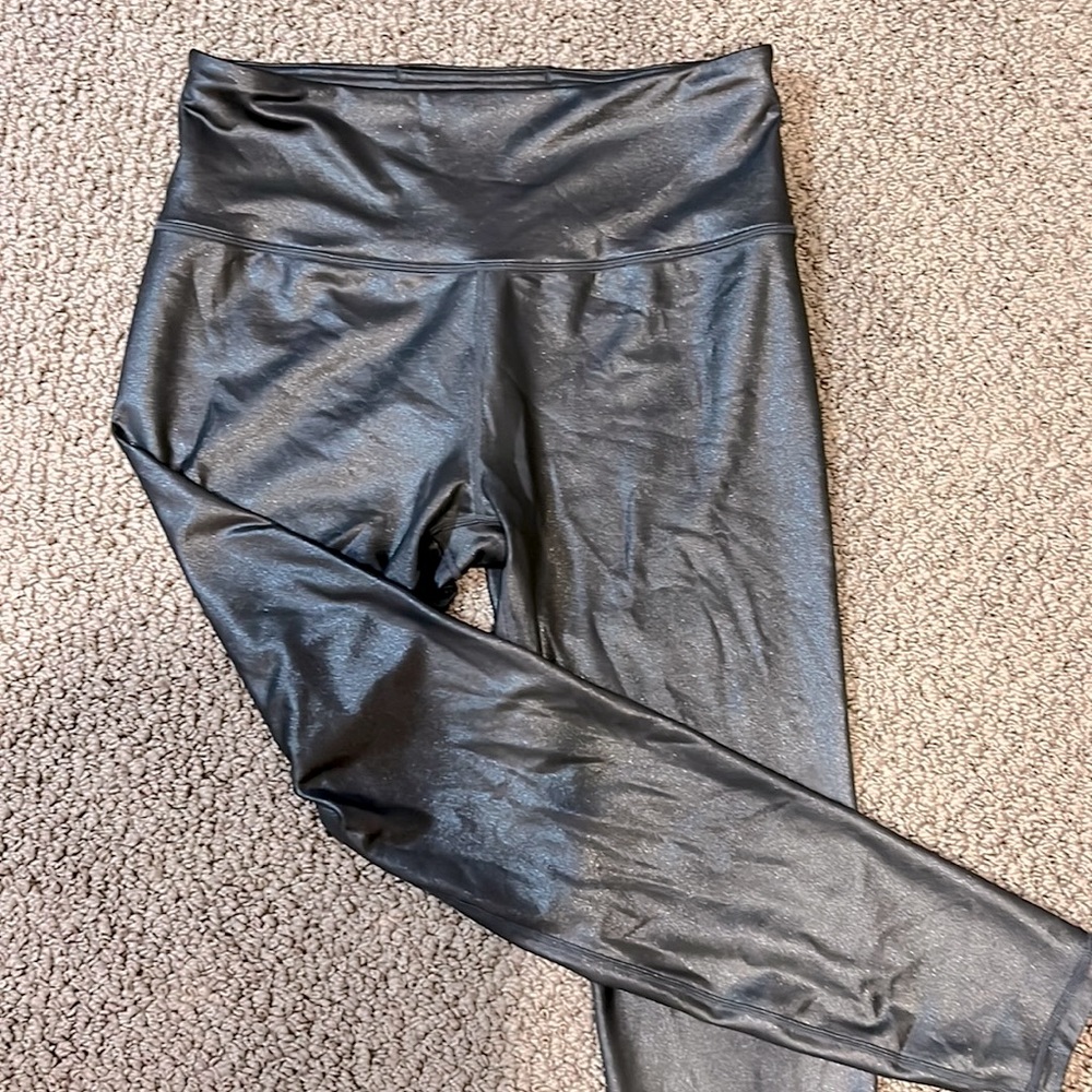 Athleta Elation Ultra High Rise Tight Black Shimmer